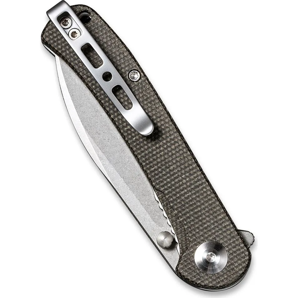 Складаний ніж Sencut 9Cr18MoV 75 мм Micarta сірий