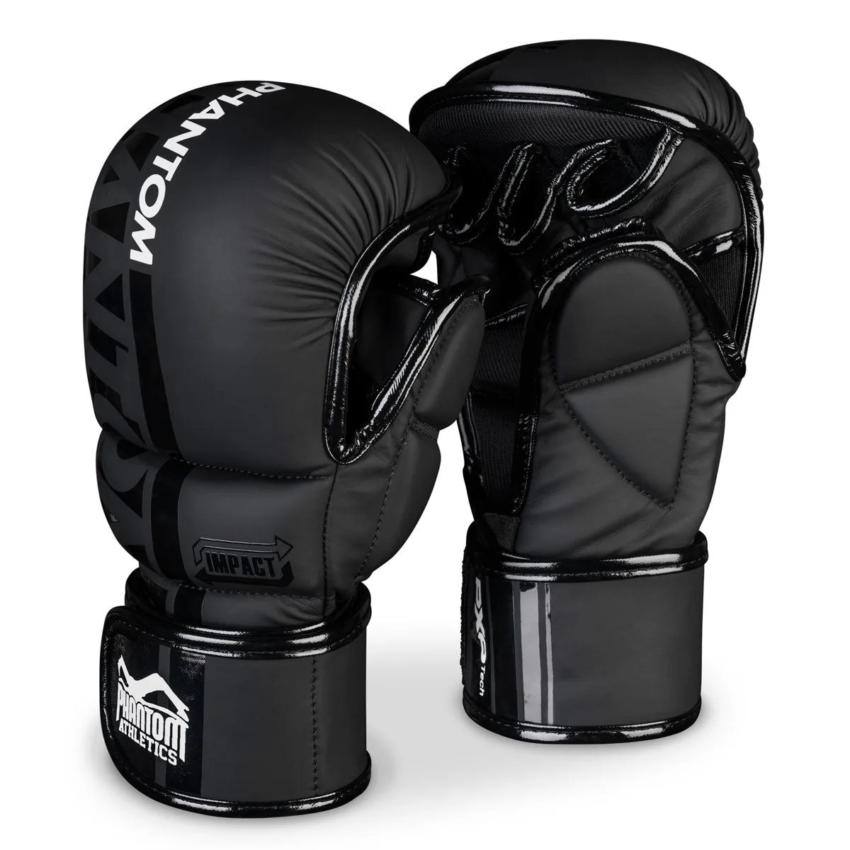 Перчатки для ММА Phantom PU S/M Черные