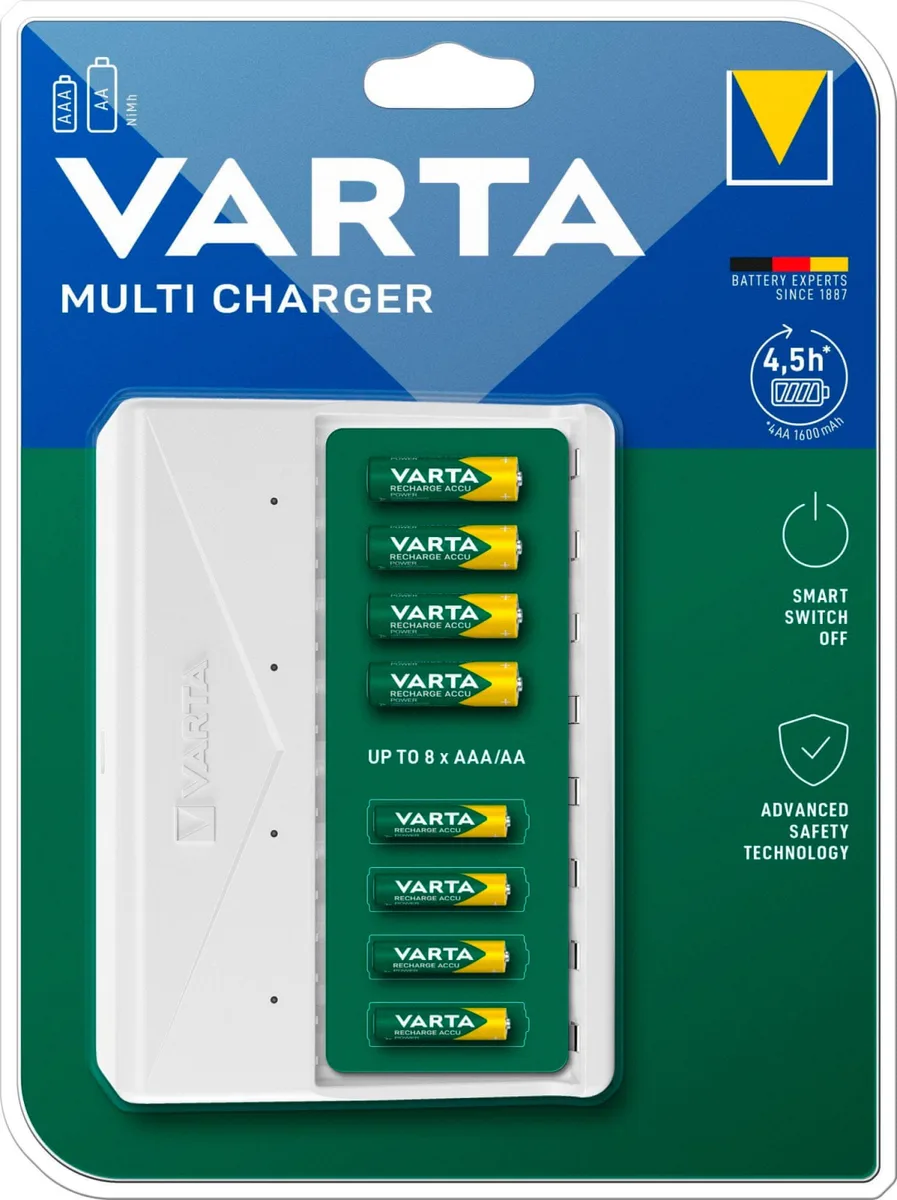 Зарядний пристрій Varta Multi Charger АА/АААх8