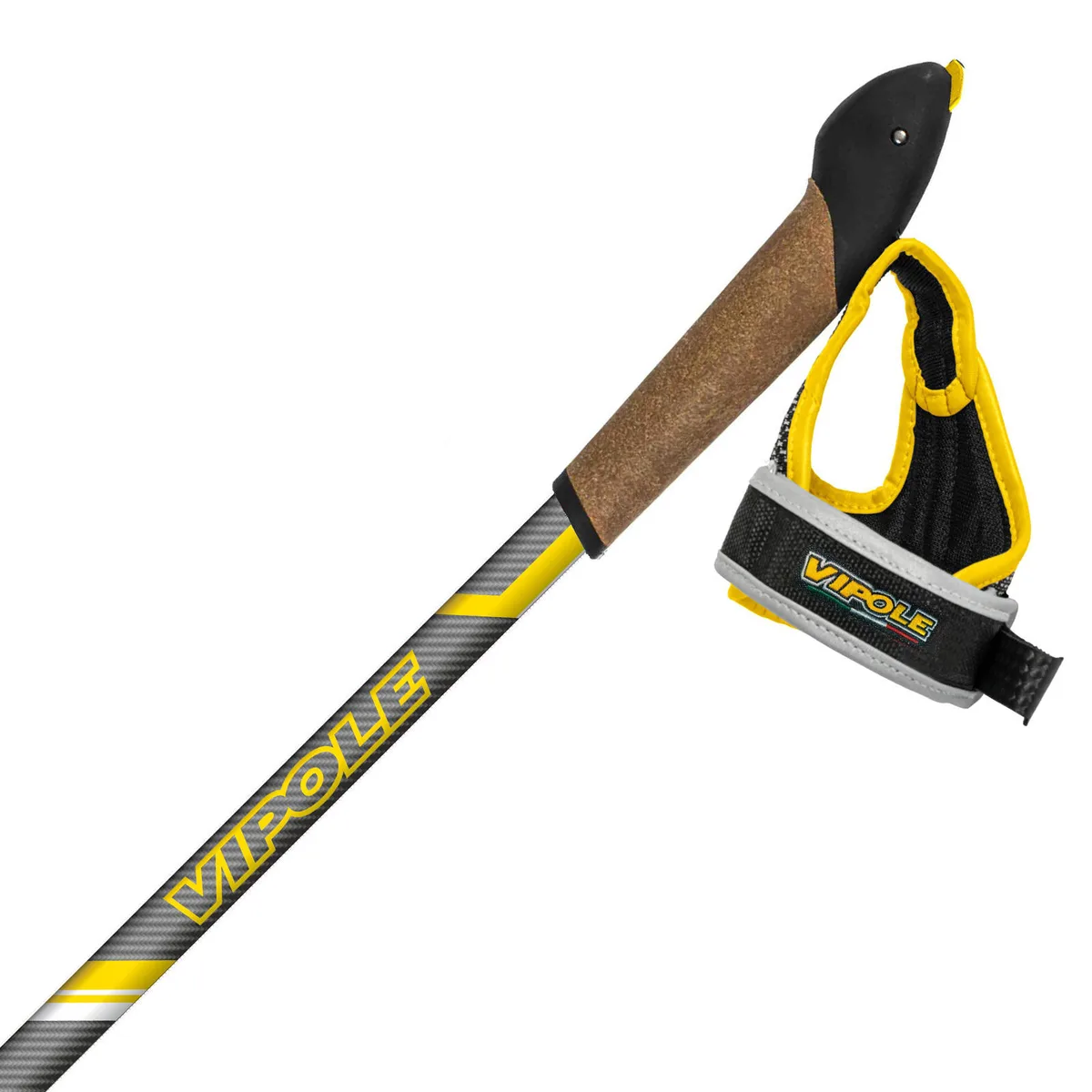 Палки для скандинавской ходьбы Vipole Carbon 110-135 см Светло-серые
