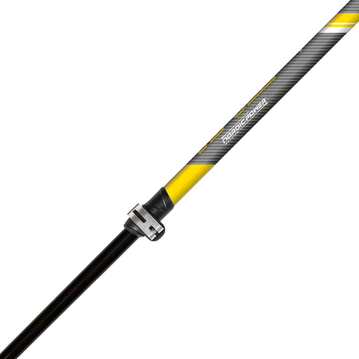 Палки для скандинавской ходьбы Vipole Carbon 110-135 см Светло-серые
