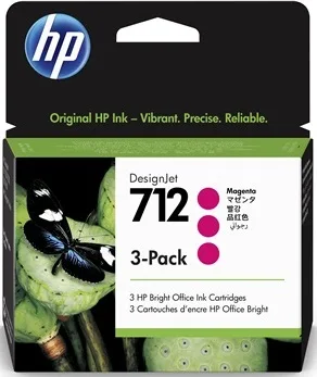Картридж струменевий HP 712 DesignJet T230/T630/T650 Magenta 3-Pack 29-ml