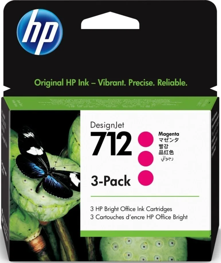 Картридж струменевий HP 712 DesignJet T230/T630/T650 Magenta 3-Pack 29-ml