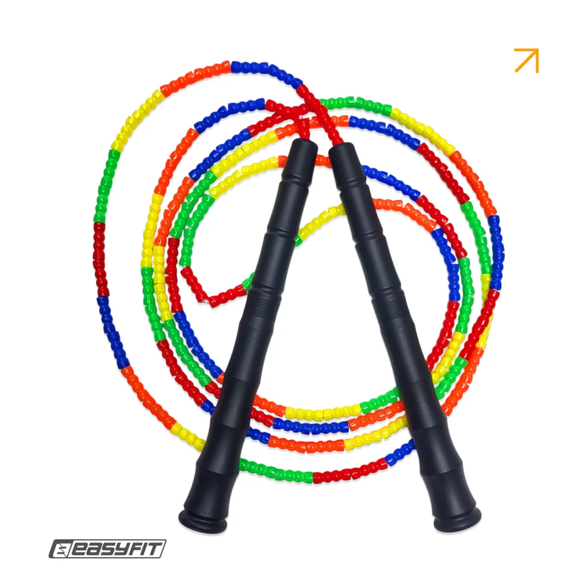 Бісерна скакалка EasyFit TPU 2,7 м мультиколор