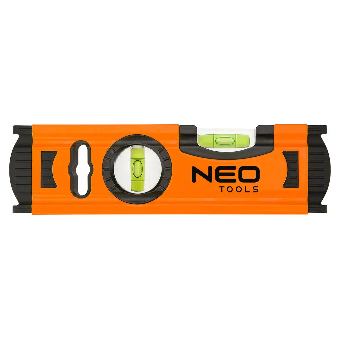 Рівень Neo Tools, 20 см, 2 бульби, алюмінієвий.