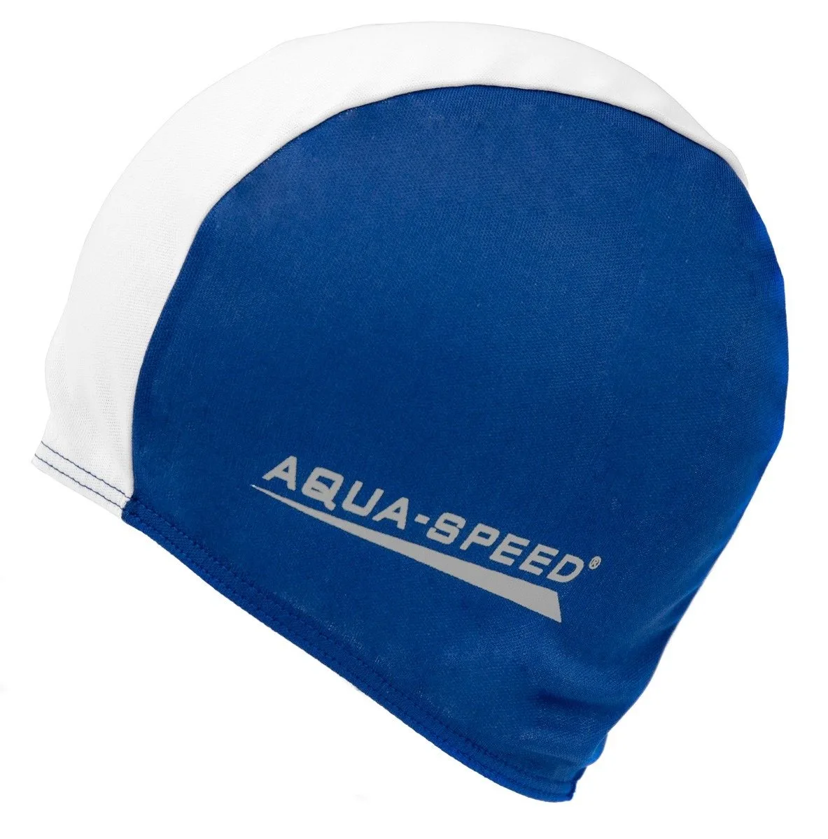Шапка для плавання AQUA SPEED поліестер OSFM синій білий