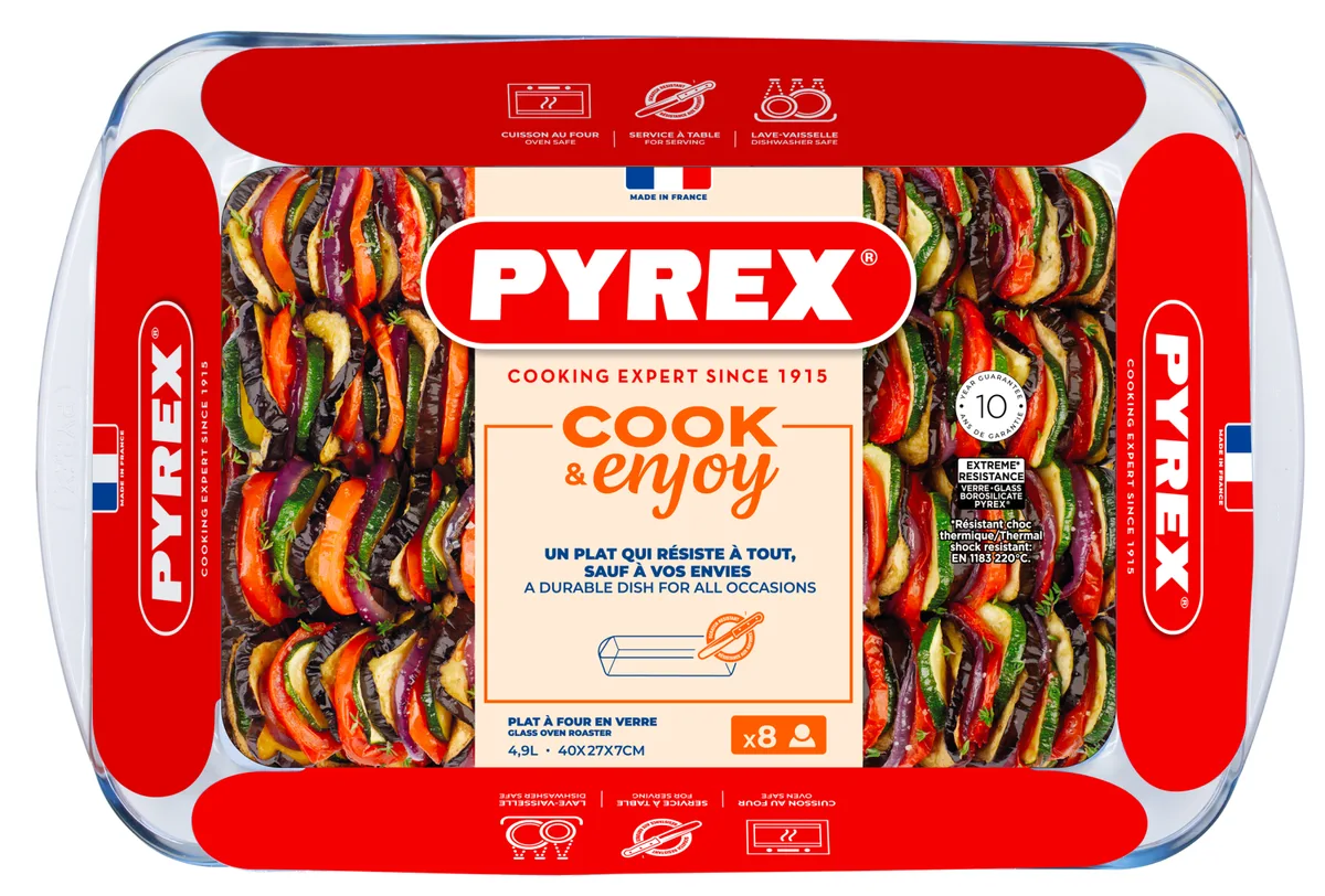Форма для запекания Pyrex из боросиликатного стекла 40х27х7 см 4,9 л