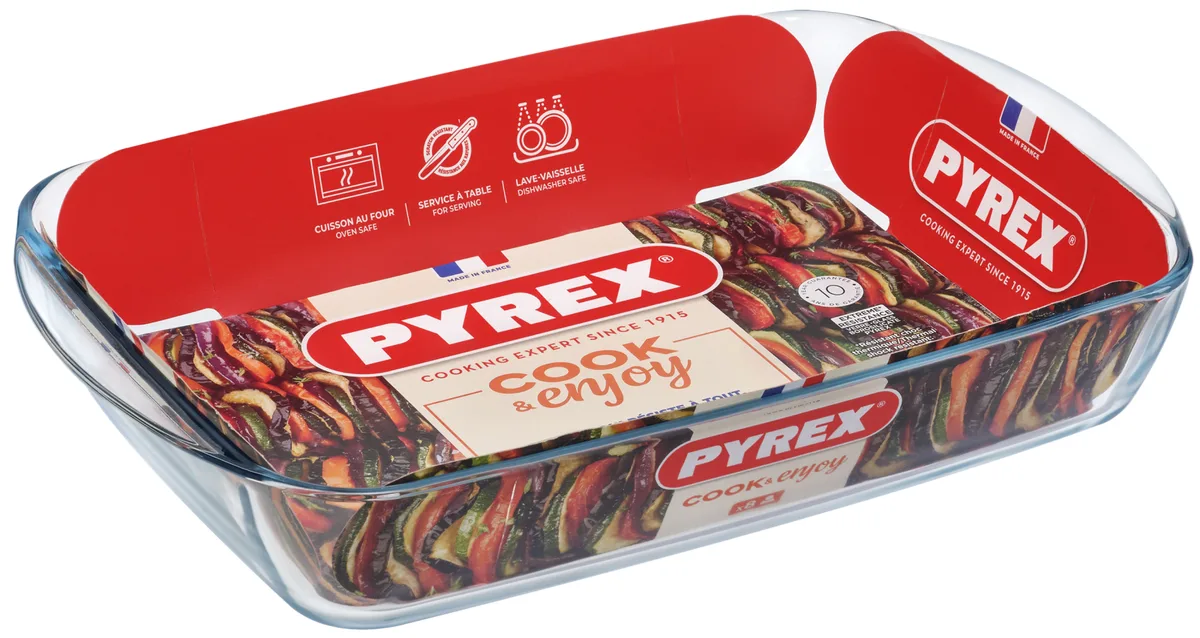Форма для запекания Pyrex из боросиликатного стекла 40х27х7 см 4,9 л