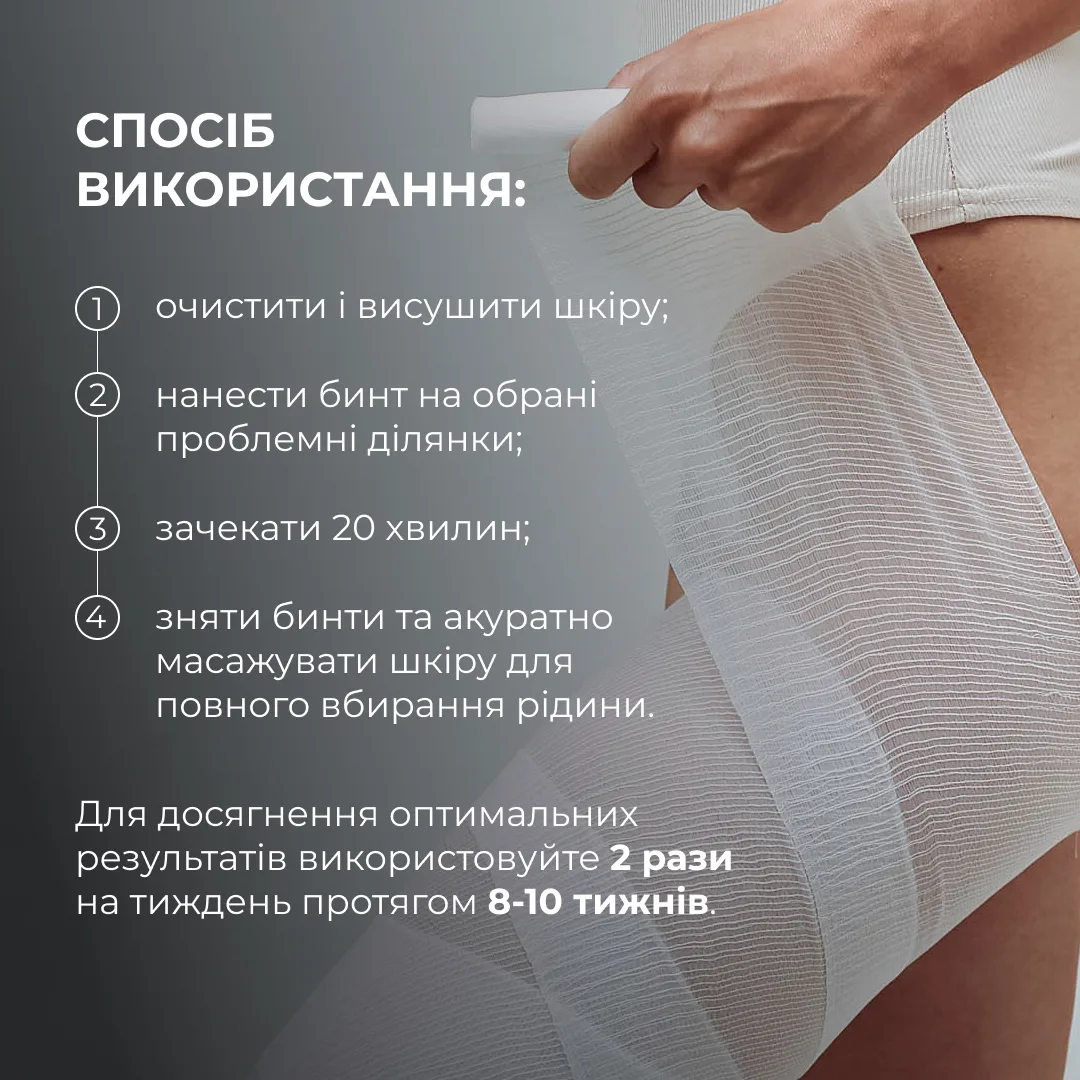 Антицелюлітні ліпосомальні обгортання Hillary Anti-cellulite Bandage LPD'S Slimming