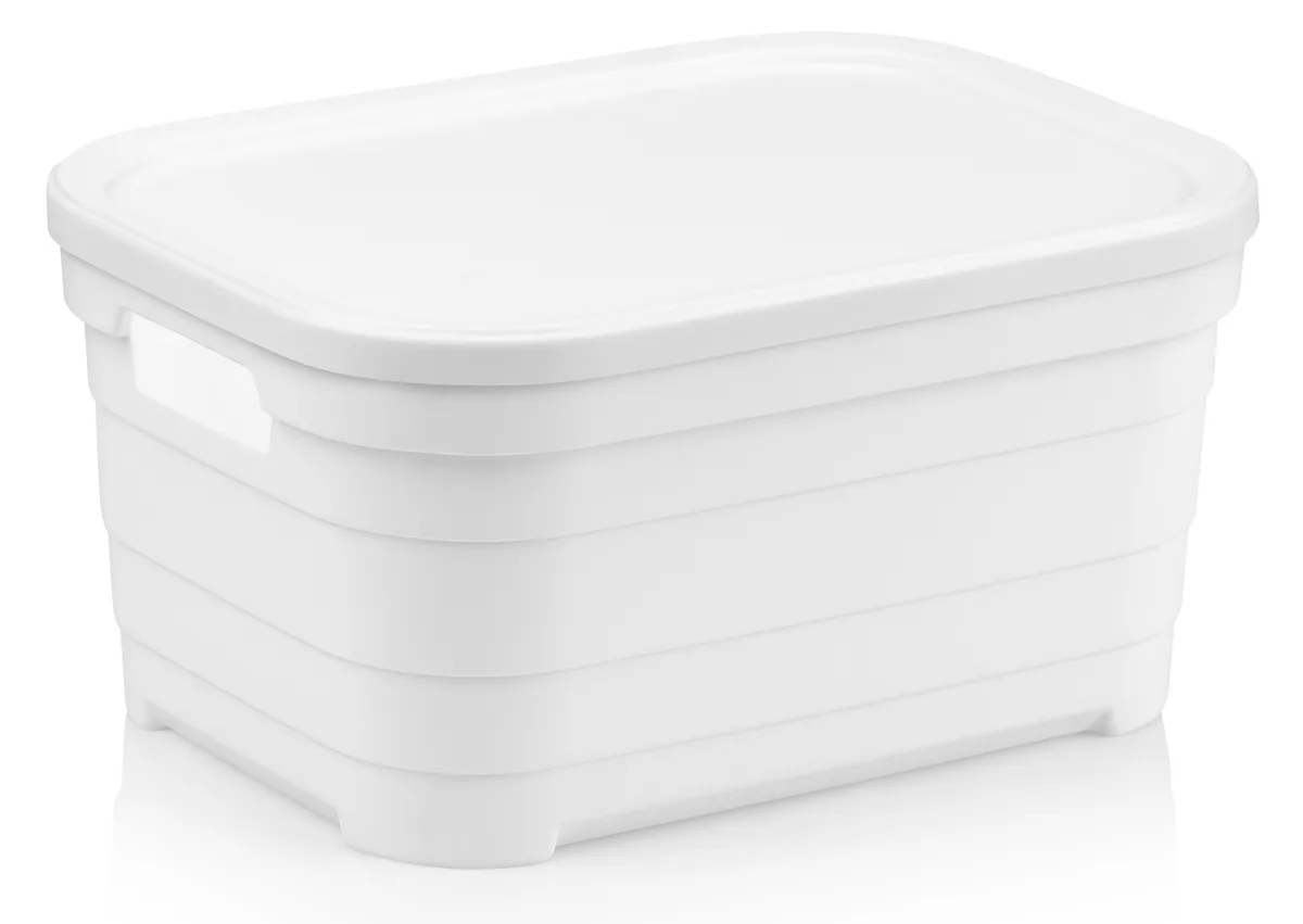Корзина пластиковая IDEA HOME 24х18х12,5 см Белая 3,8 л
