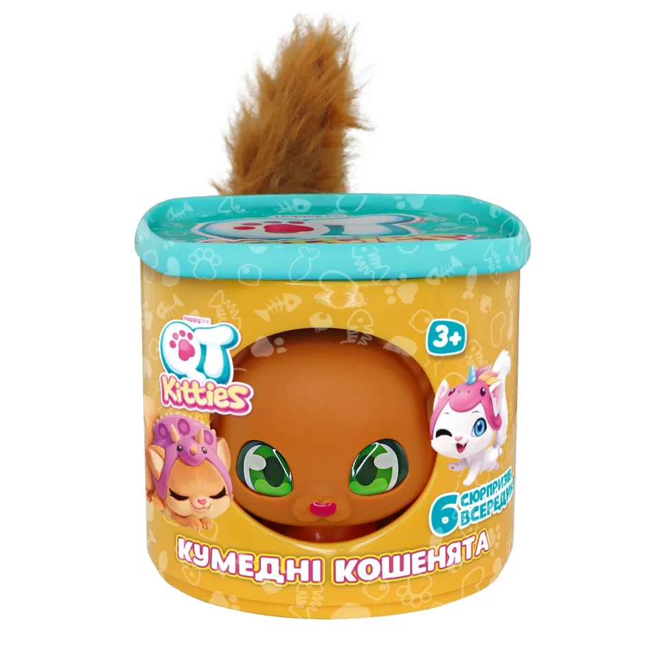 Детский игровой набор QT Kitties фигурка домик 6 аксессуаров материал пластик цвет мультиколор