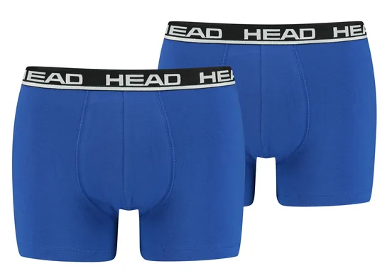 Труси-боксери Head бавовна XXL блакитний чорний 2 шт