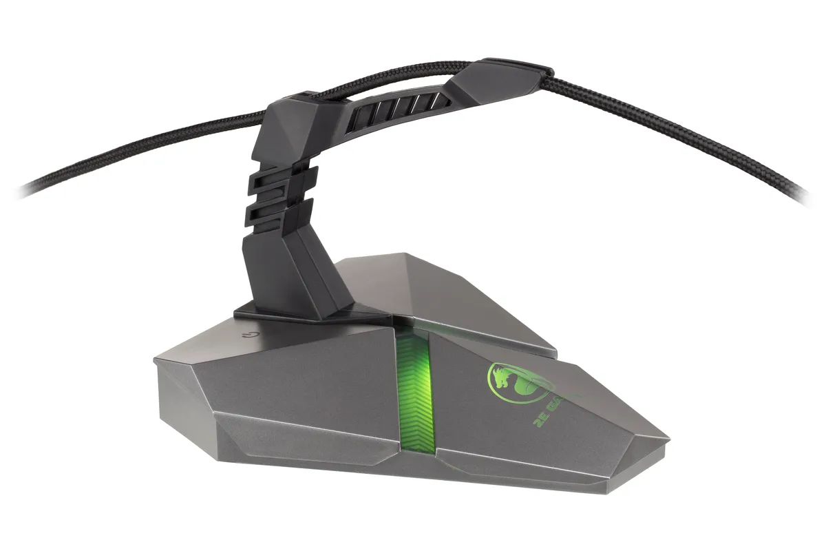 Держатель кабеля 2E GAMING Scorpio 4в1, LED, серый