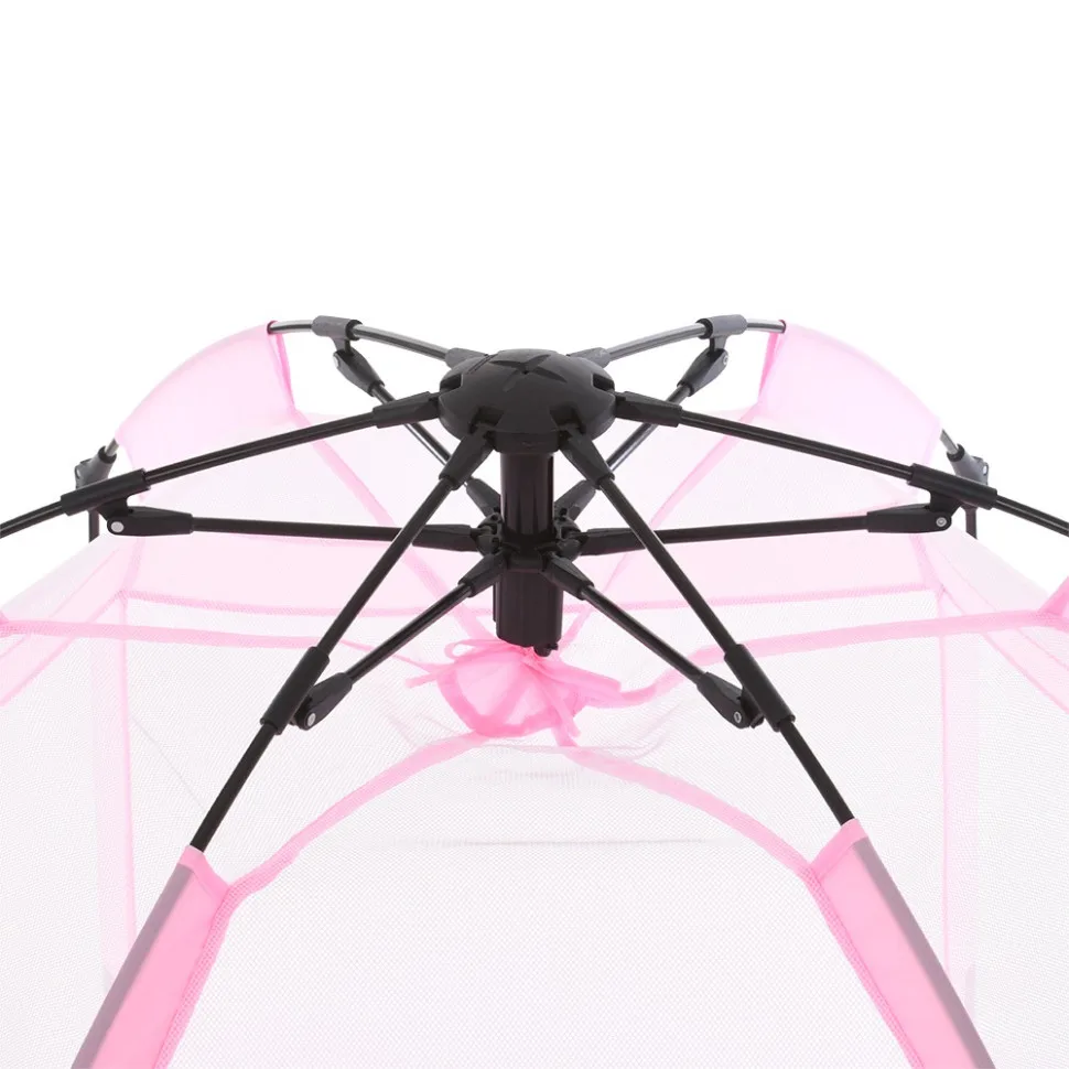 Дитячий манеж Bambi дихаюча сітка 146х127х110 см Powder Pink