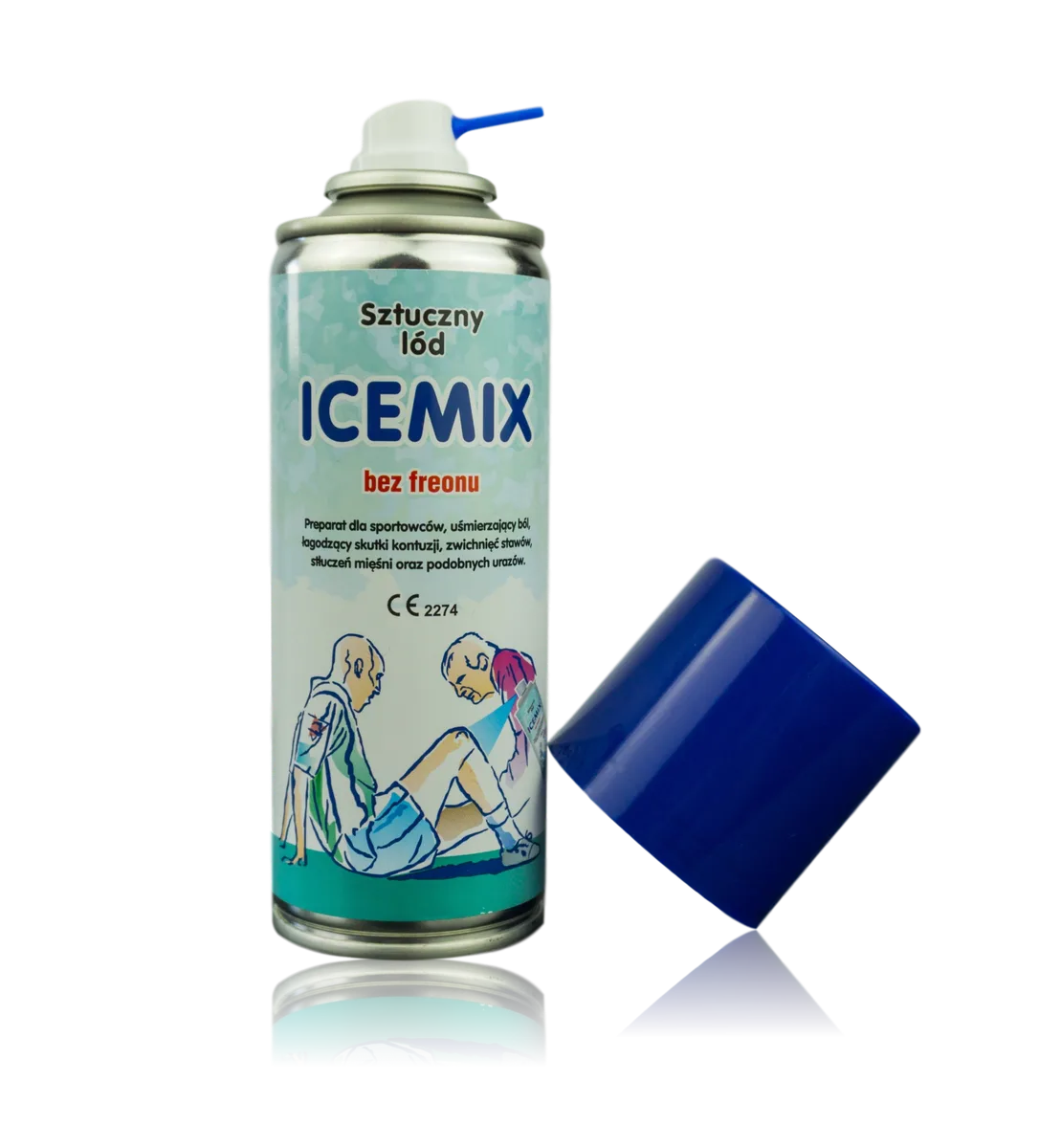 Охолоджуючий спрей ICEMIX 400 мл ментоловий заморозка для зняття болю
