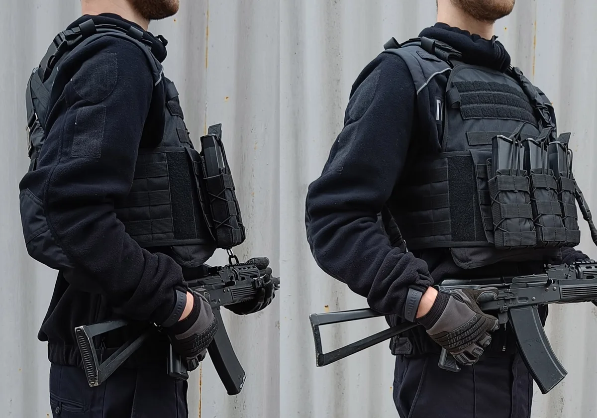 Плитоноска EasyFit Cordura 1050 Черный Размер S
