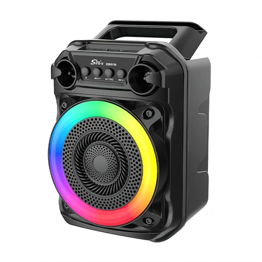 Портативна колонка Bluetooth 12W 303х198х163 мм Чорна