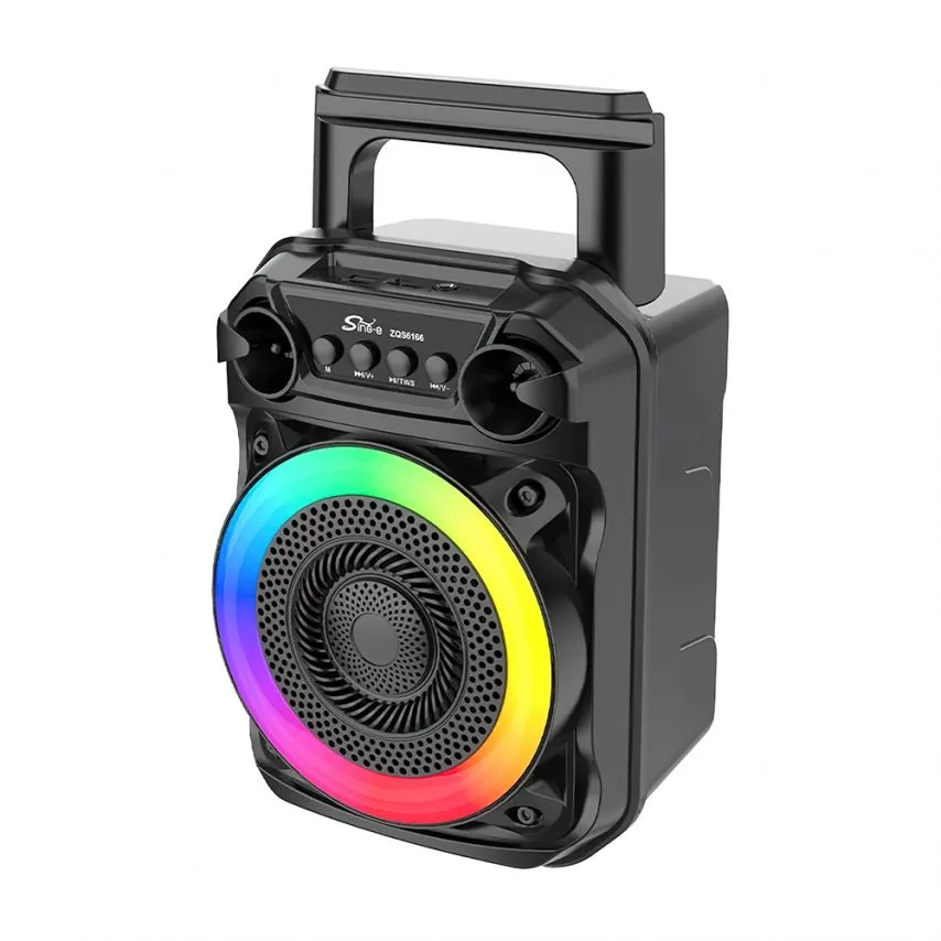 Портативна колонка Bluetooth 12W 303х198х163 мм Чорна
