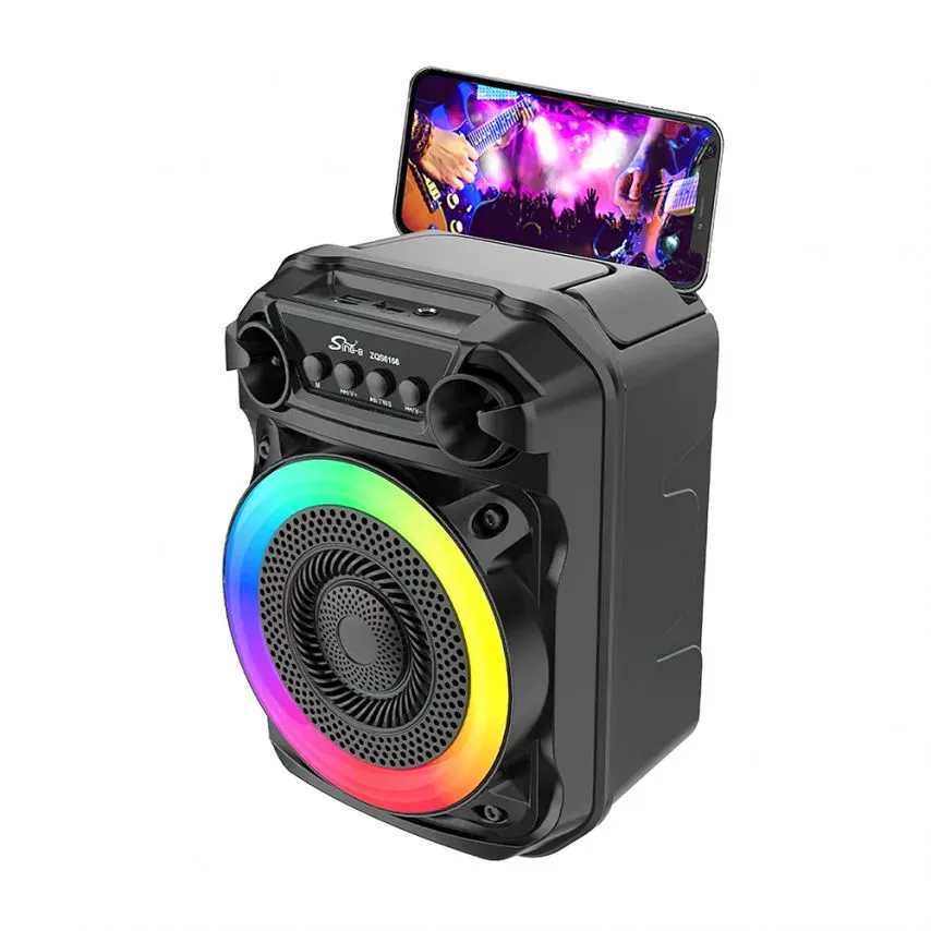 Портативна колонка Bluetooth 12W 303х198х163 мм Чорна