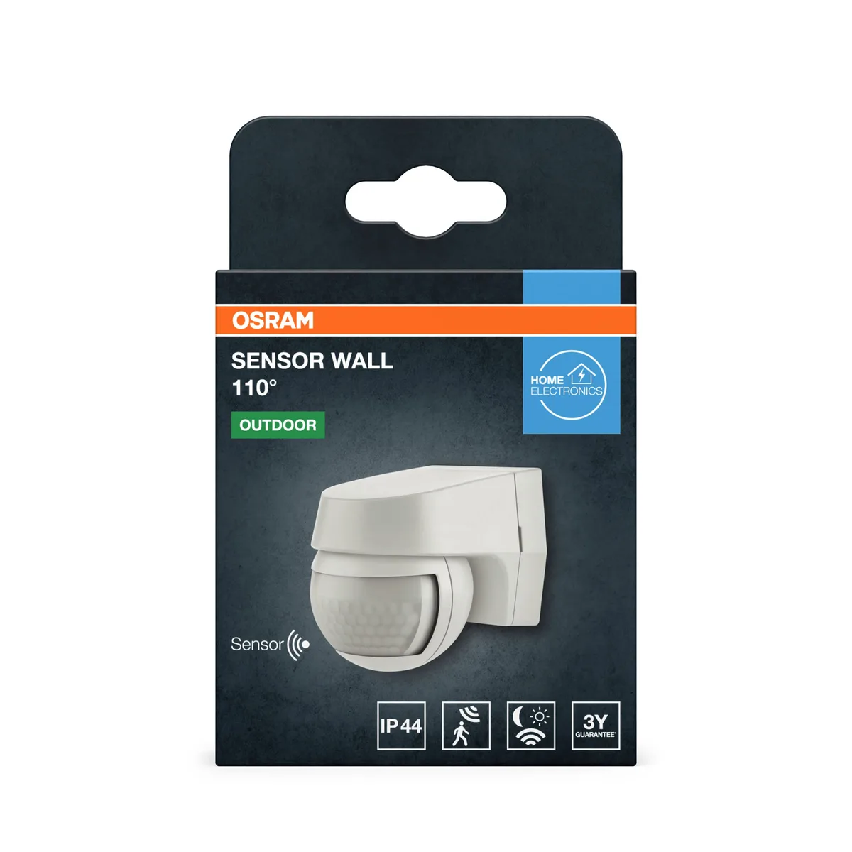 Датчик движения OSRAM белый IP44 наружный 110° 12 м