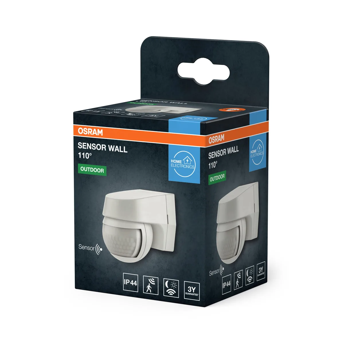 Датчик движения OSRAM белый IP44 наружный 110° 12 м