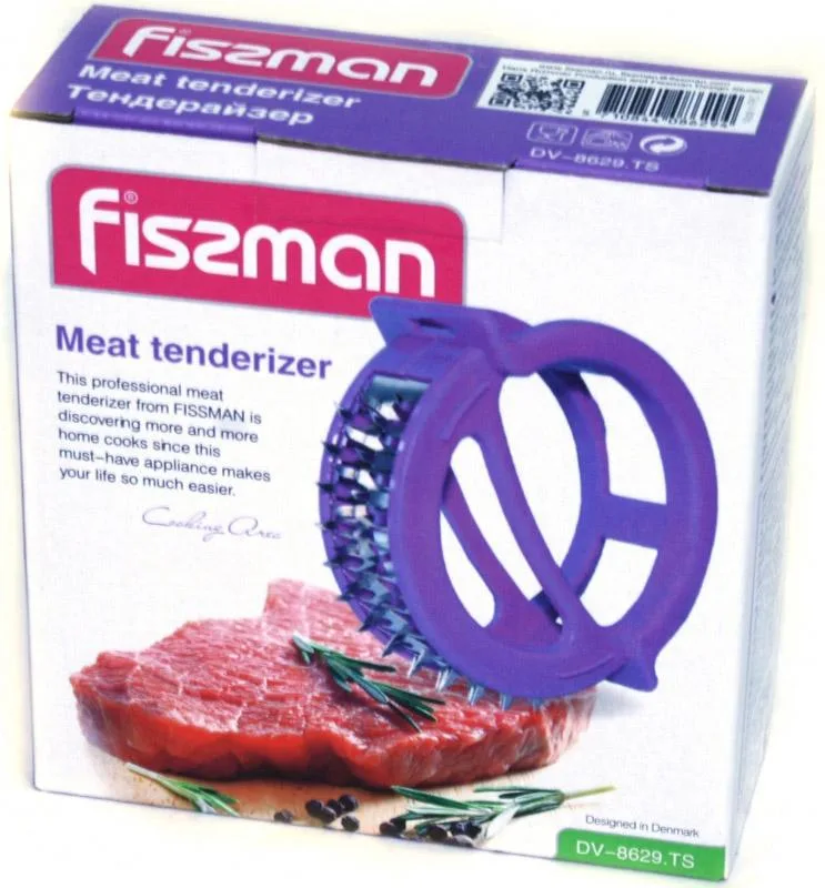 Тендерайзер Fissman Carne для відбивання м'яса та риби 11 см ліловий