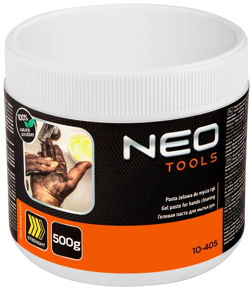 Гель-паста для миття рук Neo Tools, 500г, абразивна, нейтральний рН, жовтий колір