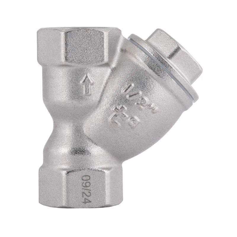 Фільтр грубої очистки Thermo Alliance Forte 1/2" латунь нікель косий для води