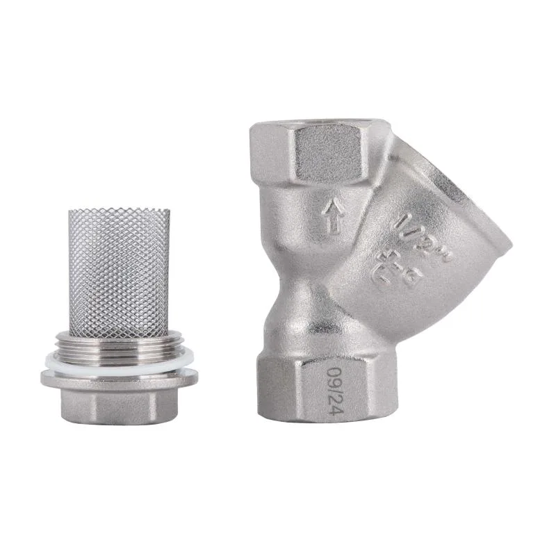Фільтр грубої очистки Thermo Alliance Forte 1/2" латунь нікель косий для води