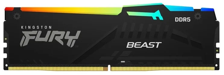 Пам'ять ПК Kingston DDR5 16GB 5600 FURY Beast  RGB