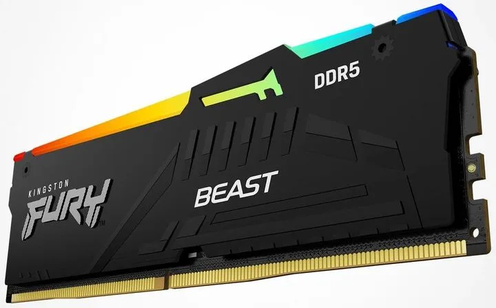 Пам'ять ПК Kingston DDR5 16GB 5600 FURY Beast  RGB
