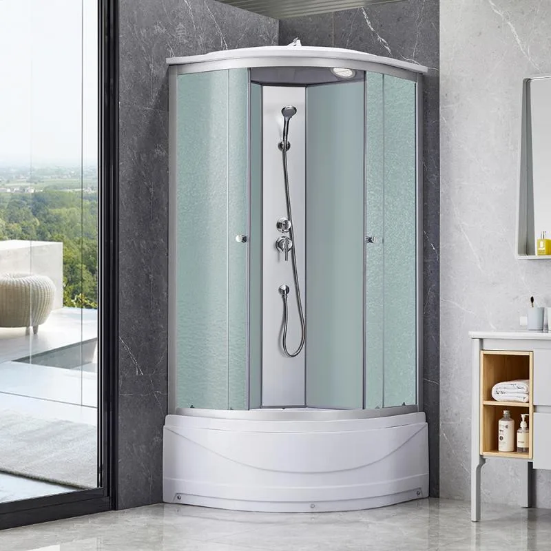 Душовий бокс Lidz Tani SB90x90.SAT.HIGH.FR з сидінням 90x90 см матове скло біле
