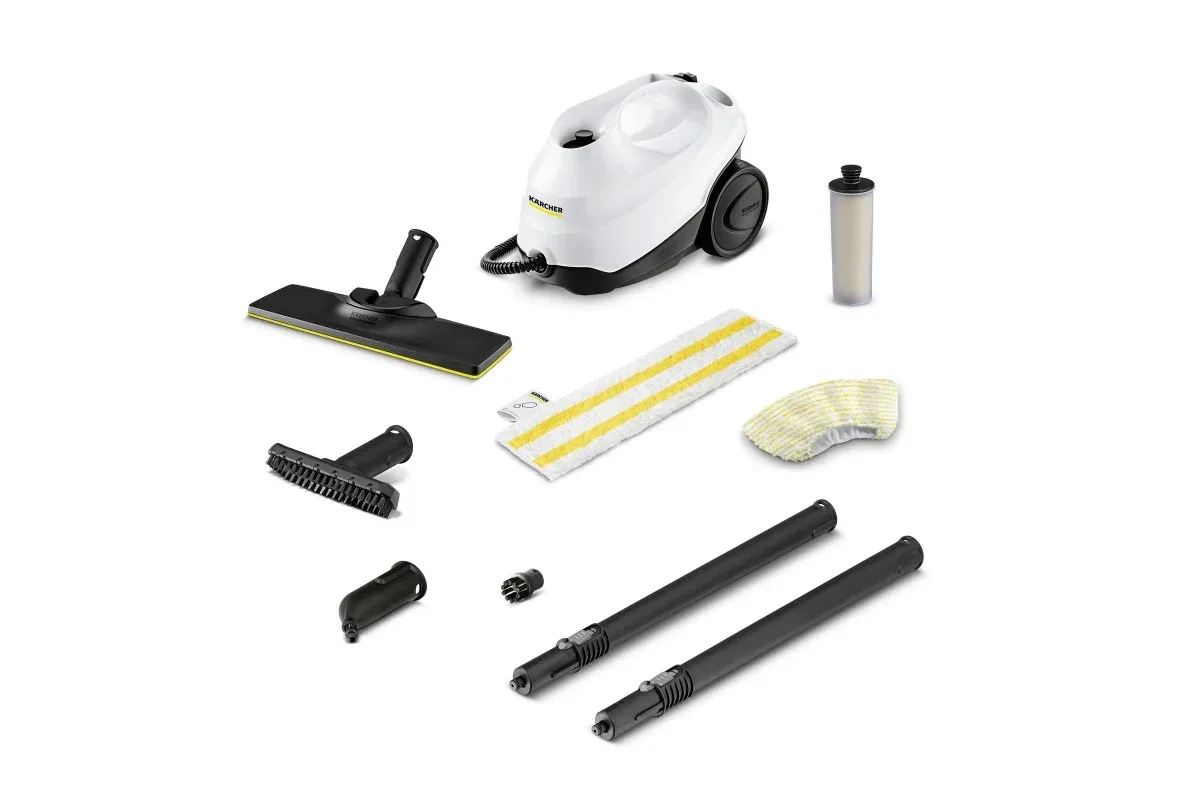 Пароочисник Karcher SC 3 EasyFix, 1900 Вт, 1000 мл, 35 Бар, білий