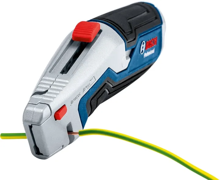 Складной трапециевидный нож для строительства Bosch Professional, пластиковый корпус, 253 мм.