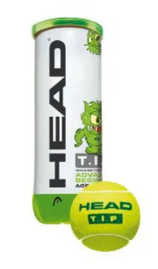 М'ячі для тенісу Head гума фетр 3 шт жовтий зелений