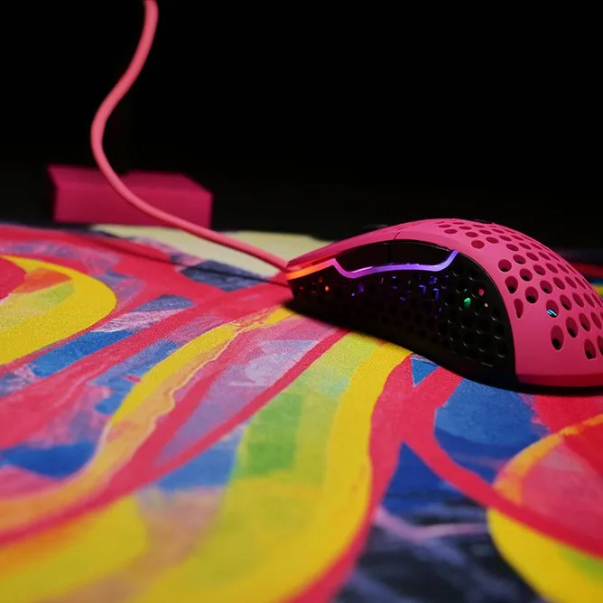 Ігрова поверхня Xtrfy GP4 Street Pink, L (460 x 400 x 4мм), рожевий