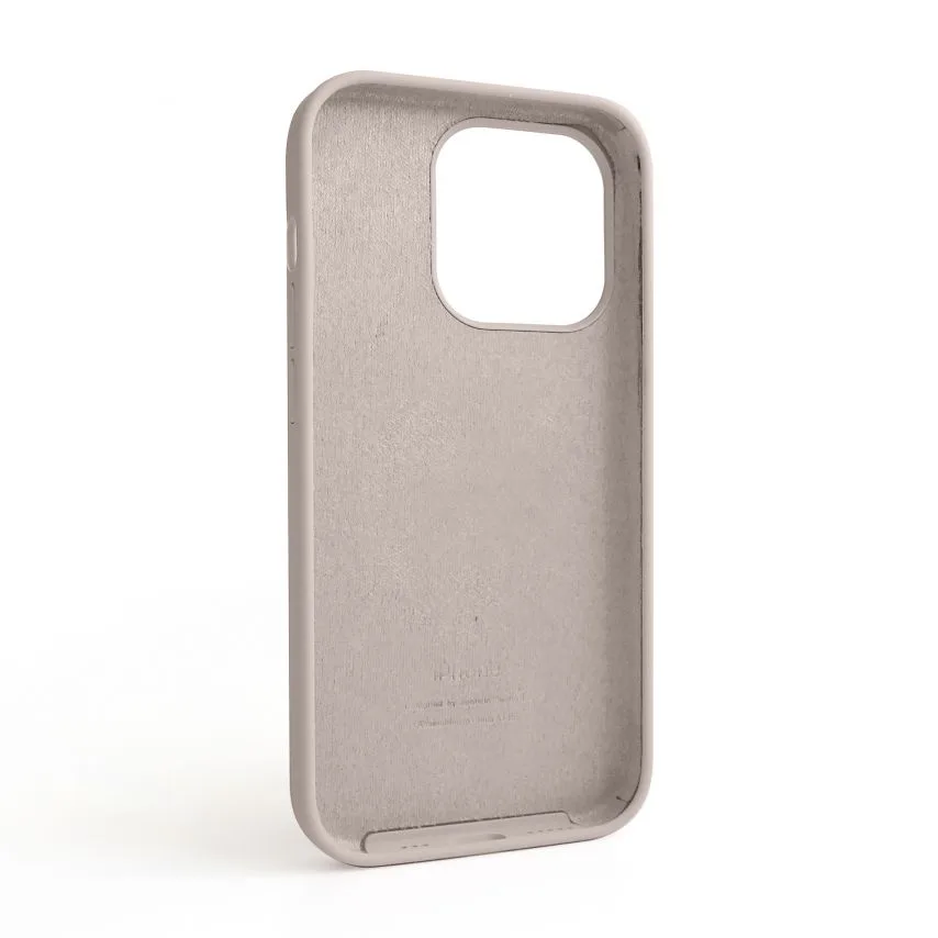 Чохол Silicone Case для Apple iPhone 14 Pro силіконовий  lavender  сірий