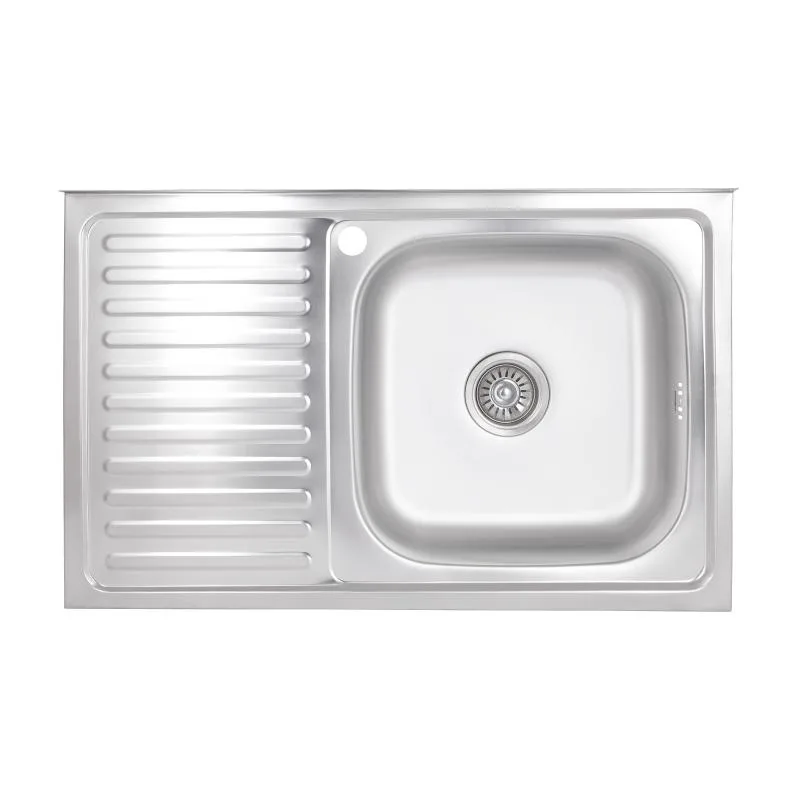 Кухонная мойка Brinex 5080-R 800х520х160 мм нержавеющая сталь Satin