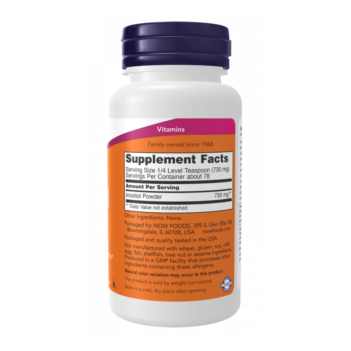 Инозитол порошок Now Foods веганский 227 г