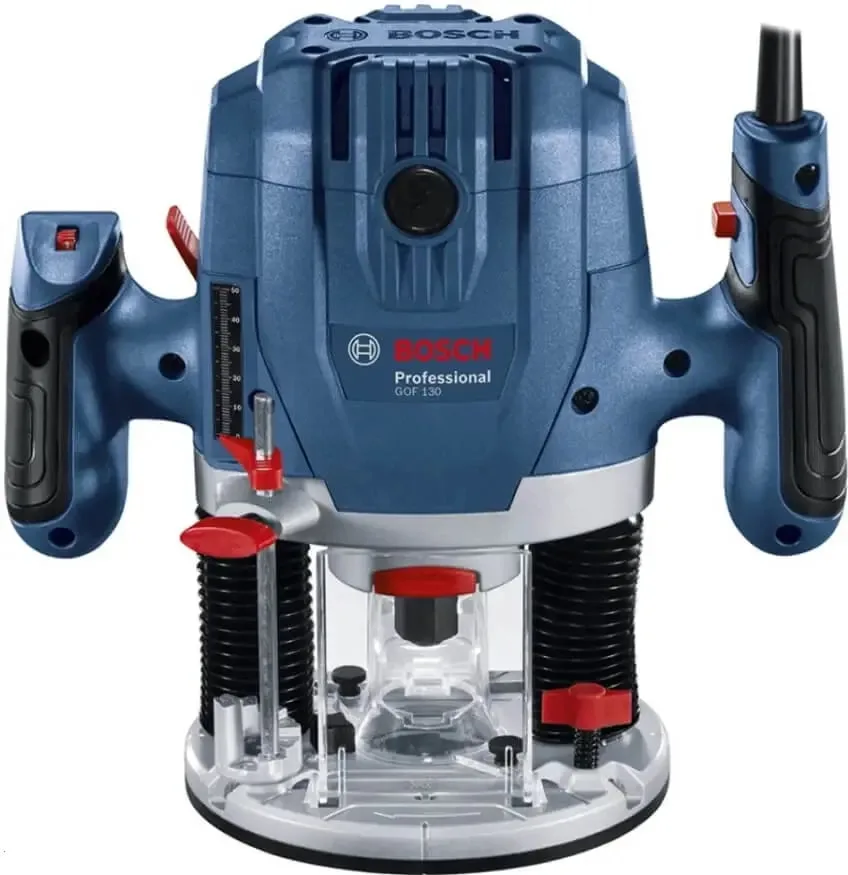 Фрезер Bosch Professional GOF 130, 1300 Вт, цанга 6 та 8 мм, 11000-28000 об/хв, вага 3.5 кг.