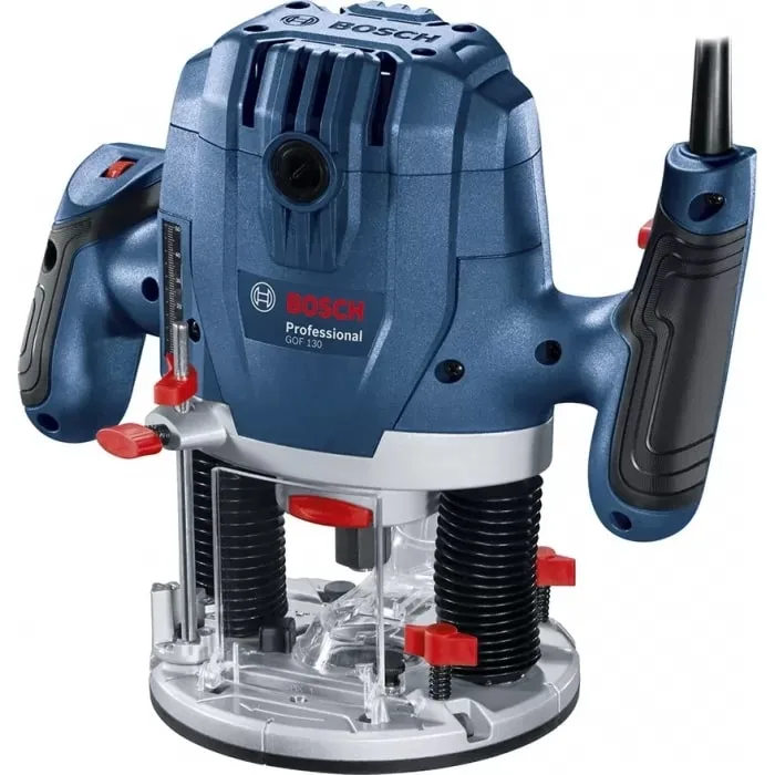Фрезер Bosch Professional GOF 130, 1300 Вт, цанга 6 та 8 мм, 11000-28000 об/хв, вага 3.5 кг.