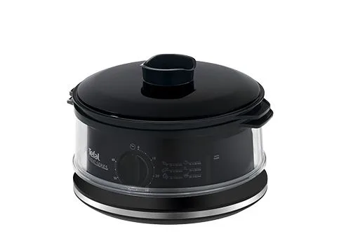 Пароварка Tefal Convenient, 900 Вт, ємність 2.9/3.1 л, водяний резервуар 1.5 л, механічне управління, пластиковий корпус, чорний к