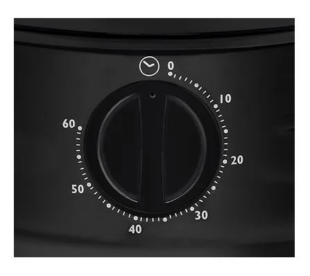 Пароварка Tefal Convenient, 900 Вт, ємність 2.9/3.1 л, водяний резервуар 1.5 л, механічне управління, пластиковий корпус, чорний к