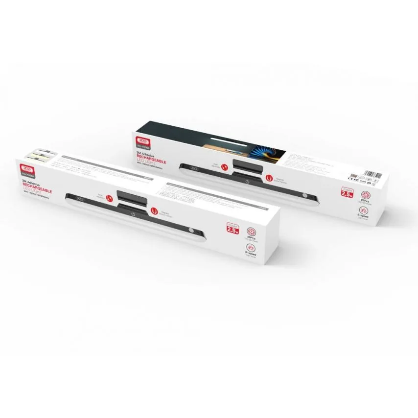 Настольная LED лампа XO пластиковая черная 1200mAh 2,5W Type-C