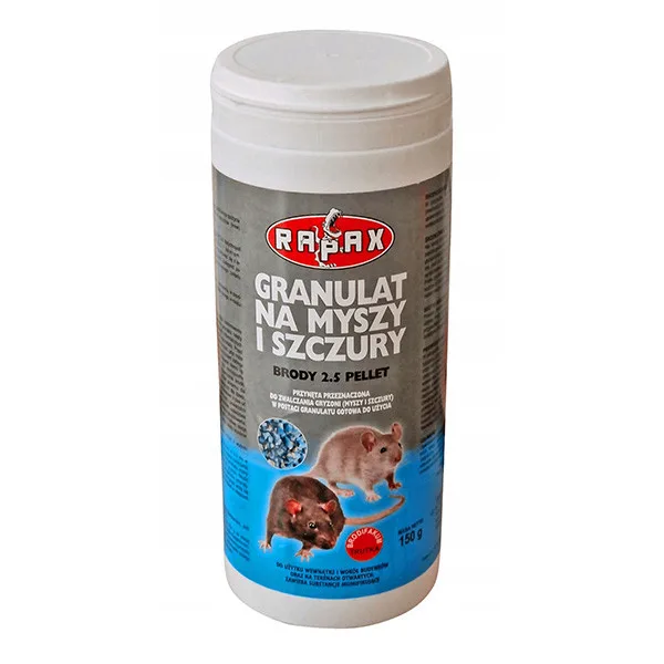 Гранули мумифікуючі Rapax 250 г для щурів і мишей