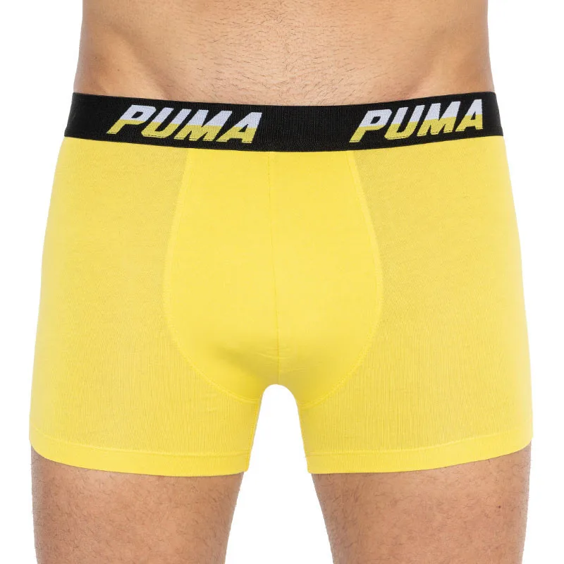 Трусы-боксеры Puma 95% хлопок 5% эластан L серый желтый