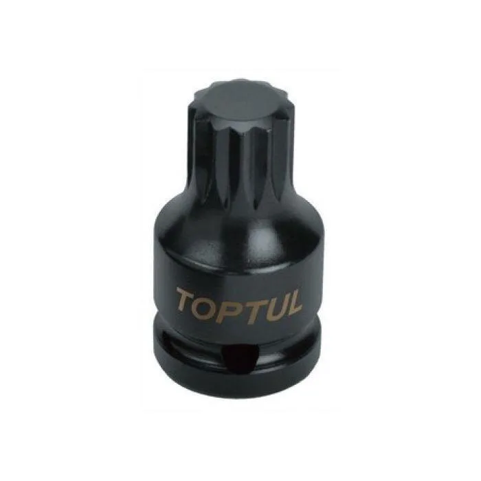 Головка торцева SPLINE ударна Toptul М16 1/2" 44мм сталь