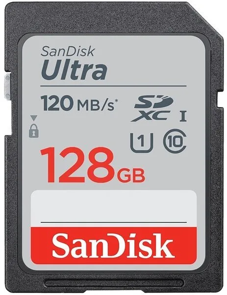 Карта пам'яті SanDisk SD 128ГБ UHS-I 140Мб/с Ultra