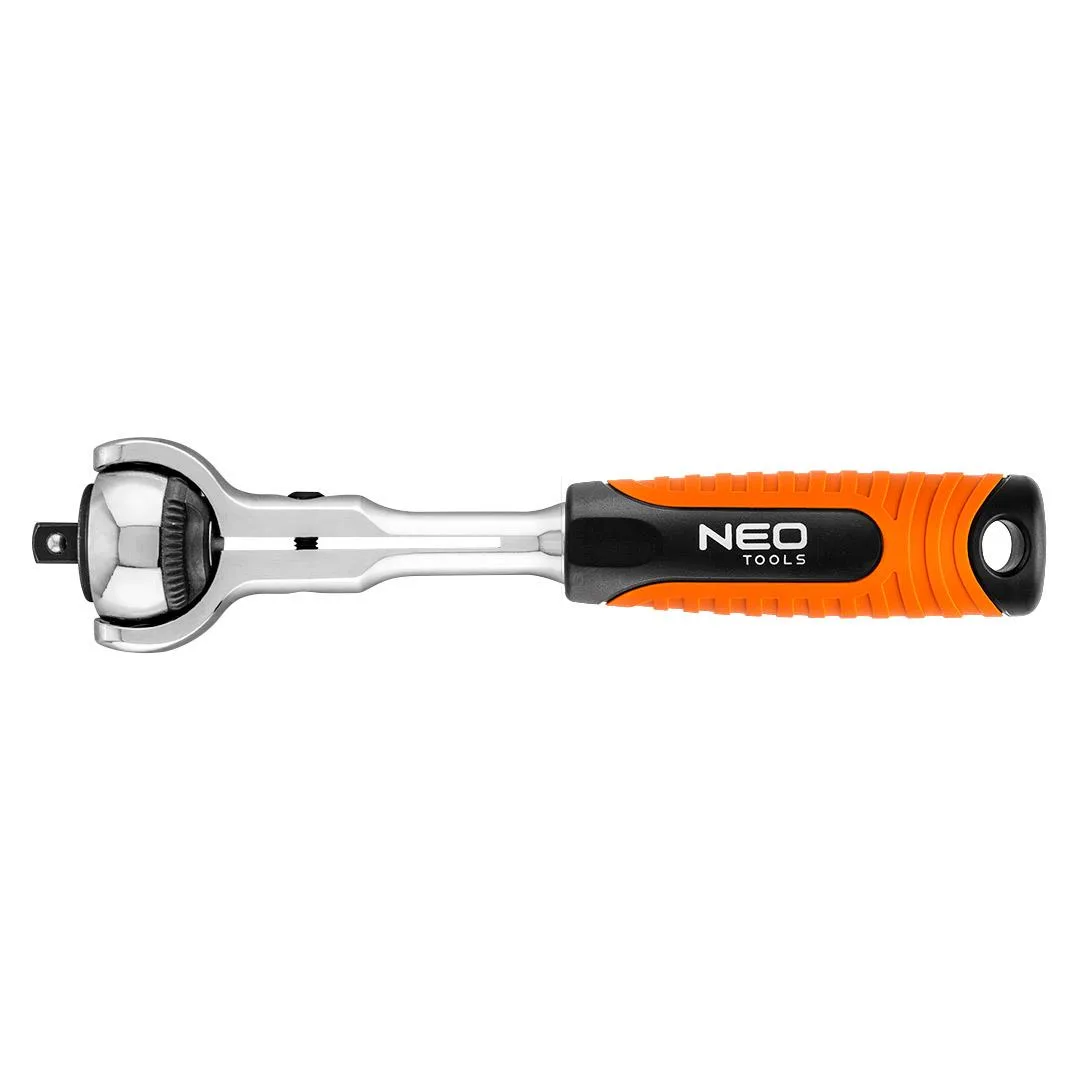 Ключ-тріскачка Neo Tools 1/4" 72 зубці поворотна ручка для ремонту автомобілів інструмент для механіків