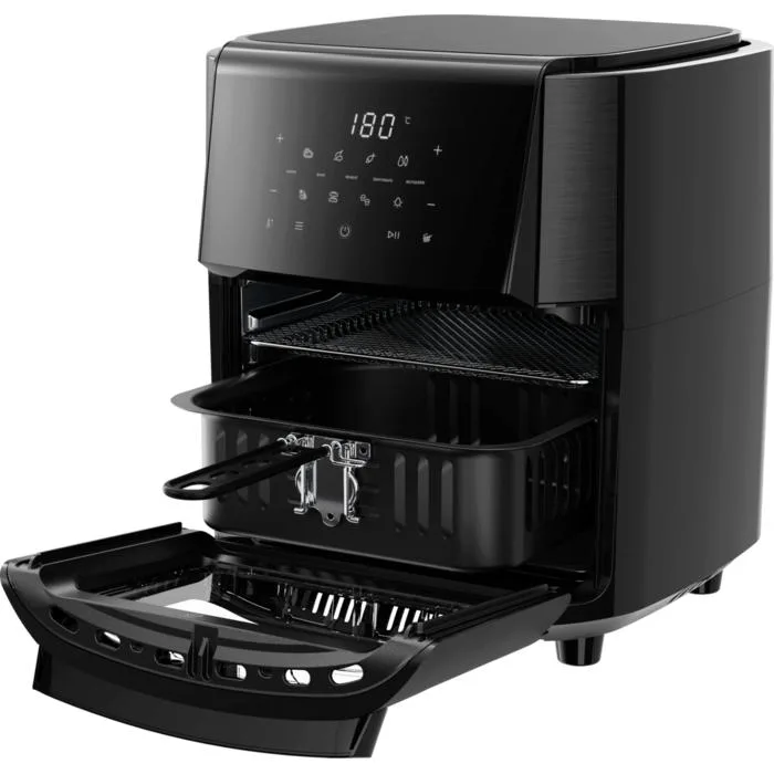 Мультифункційна піч Electrolux 1800Вт, ємність 12л, сенсорне управління, 12 автоматичних програм, віконце, пластиковий корпус, чор